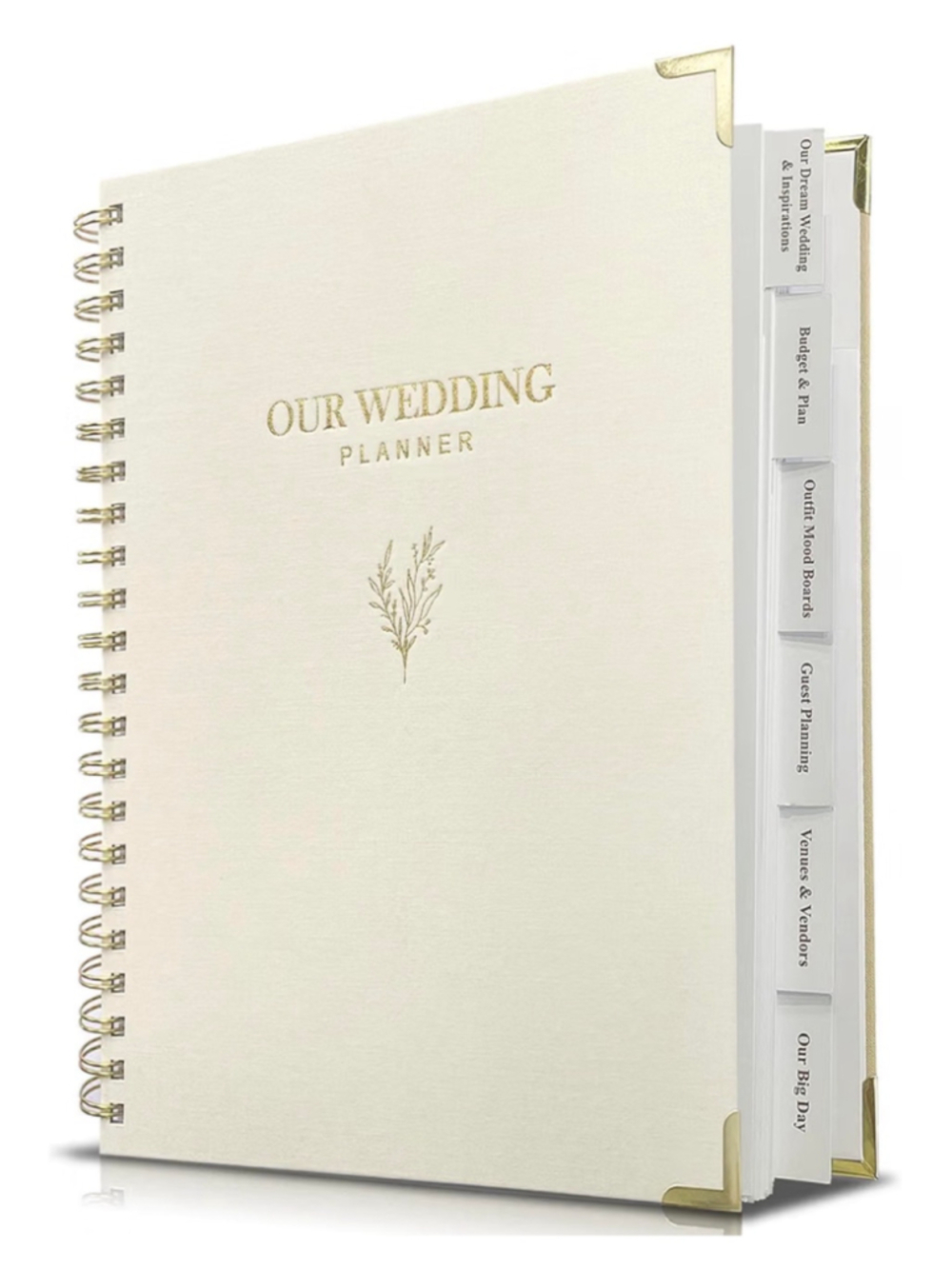 NWT Wedding Planner Organizer - Linen White Gold